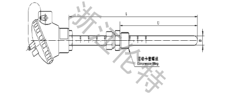 帶刻度的熱電偶（阻）